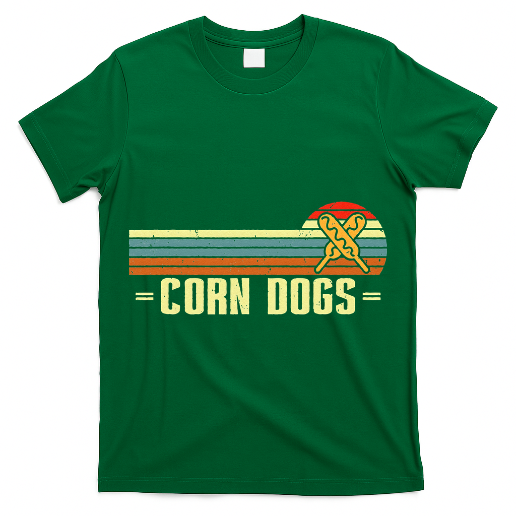 Retro Corn Dogs Make Hot Dogs On Stick Corn Dog Lover T-Shirt