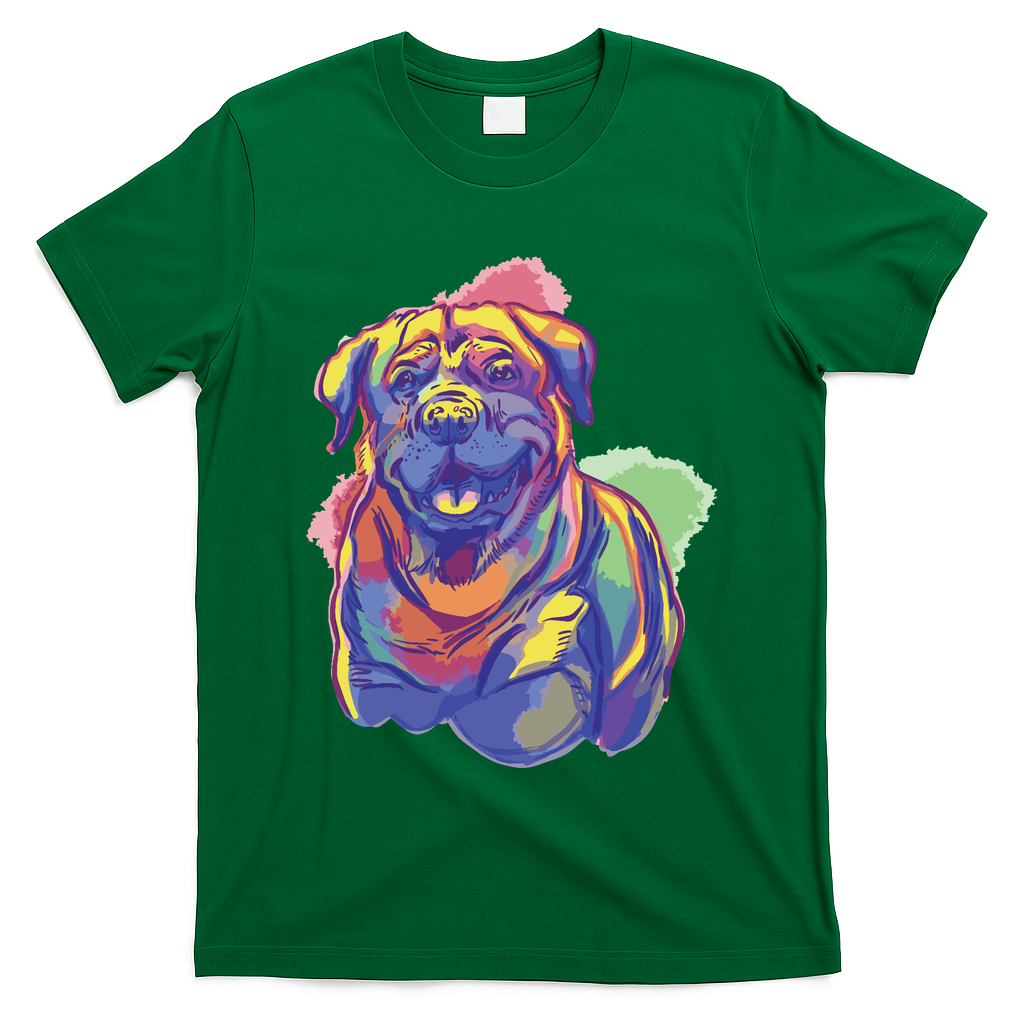 Rottweiler Colorful Dog T-Shirt