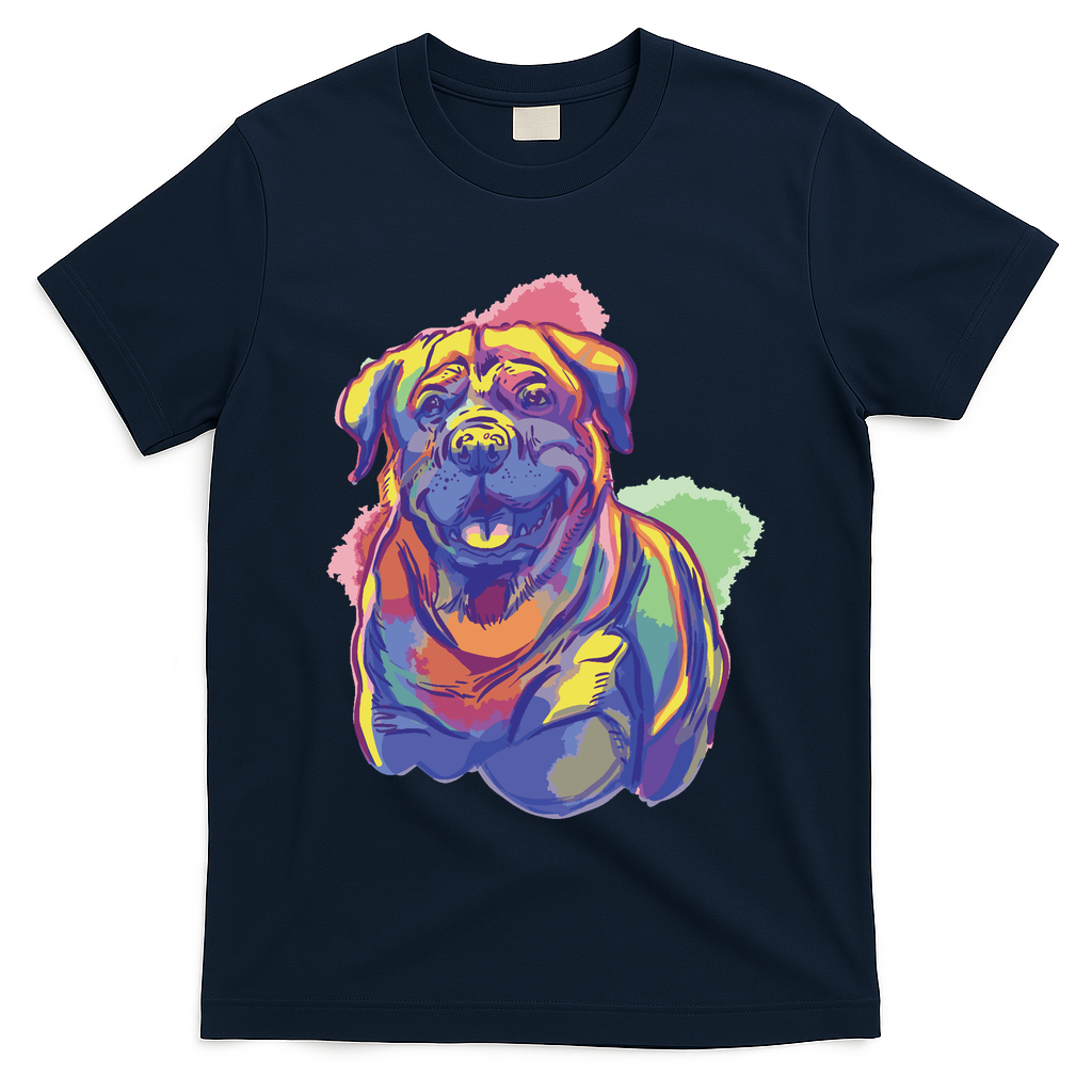 Rottweiler Colorful Dog T-Shirt