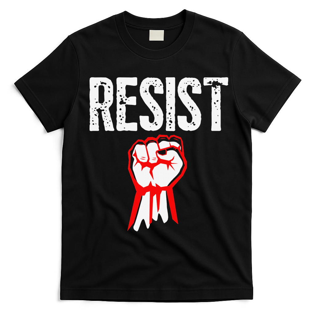 Resist Fist Be Part Of The Resistance Anti Trump Gift T-Shirt - Black