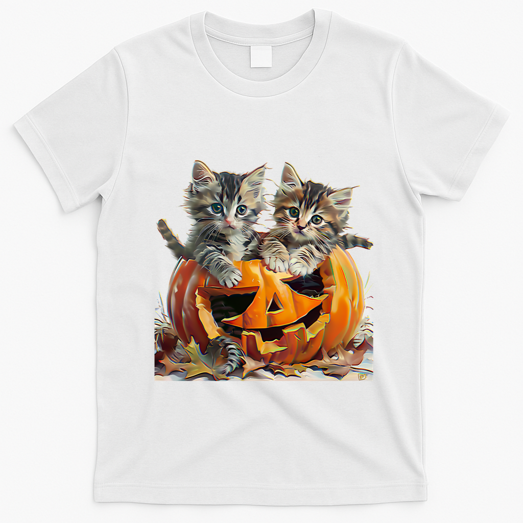 Retro Floral Spooky Season T-Shirt - White