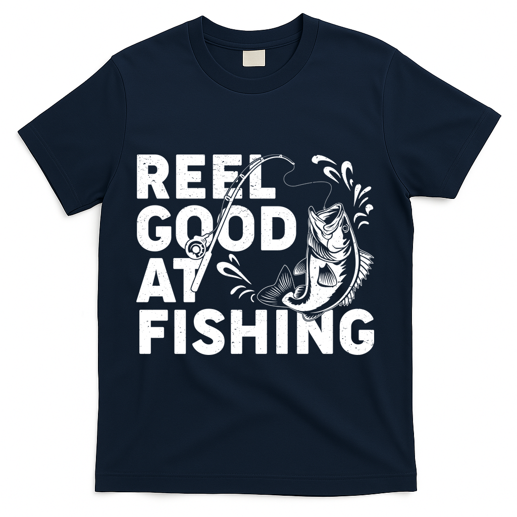 Reel Good At Fishing T-Shirt - Navy