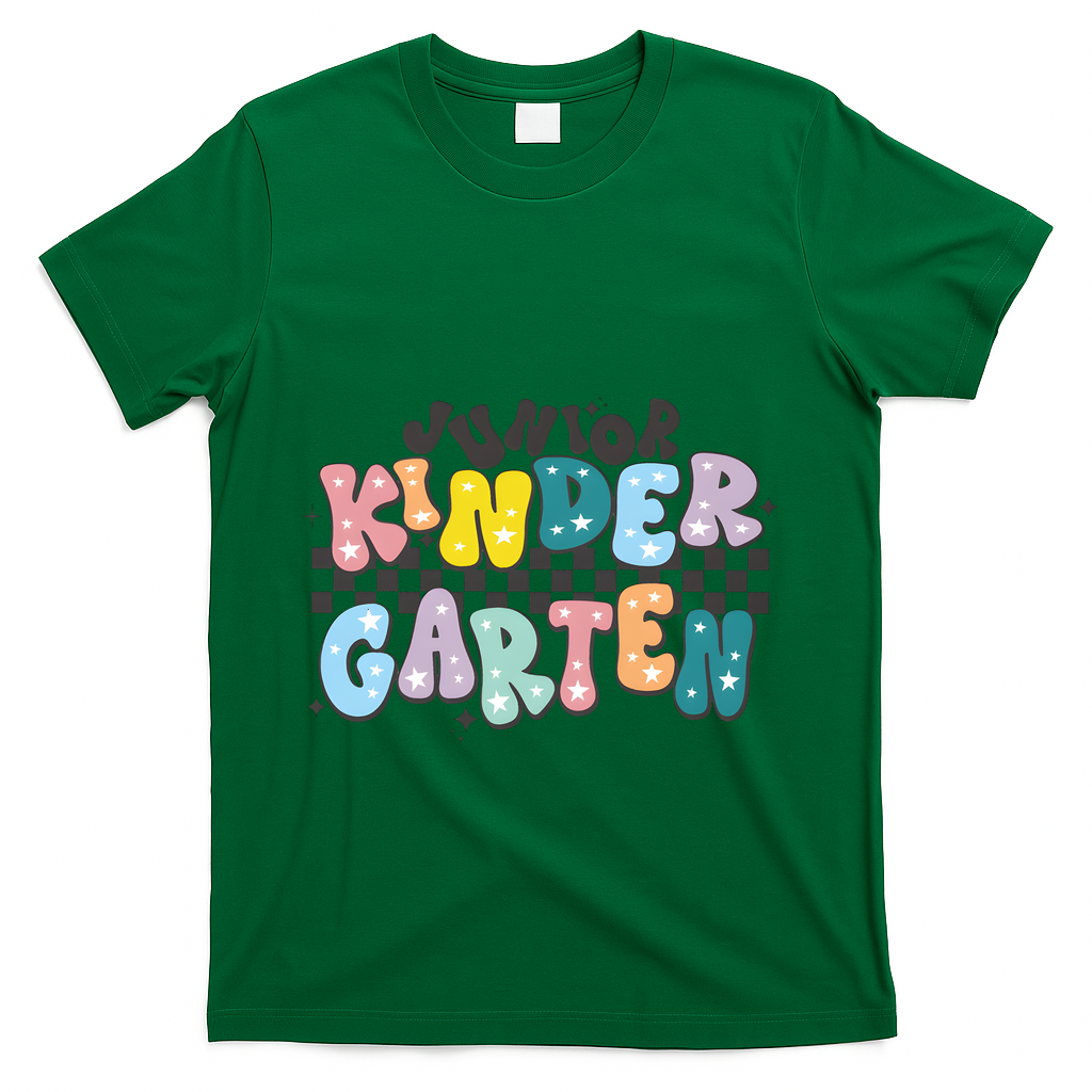 Retro Junior Kindergarten T-Shirt - Green