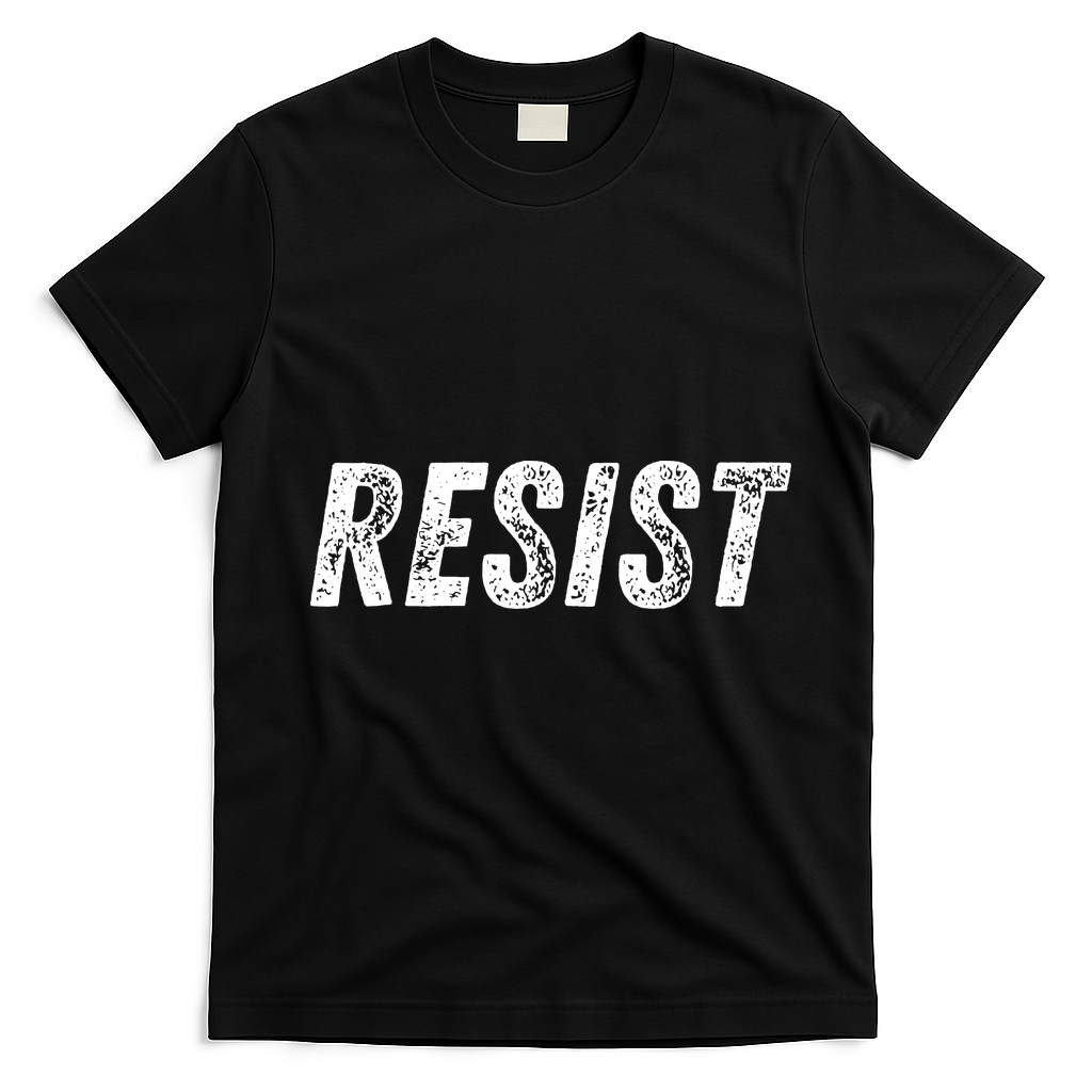 Resist Political T-Shirt - Black
