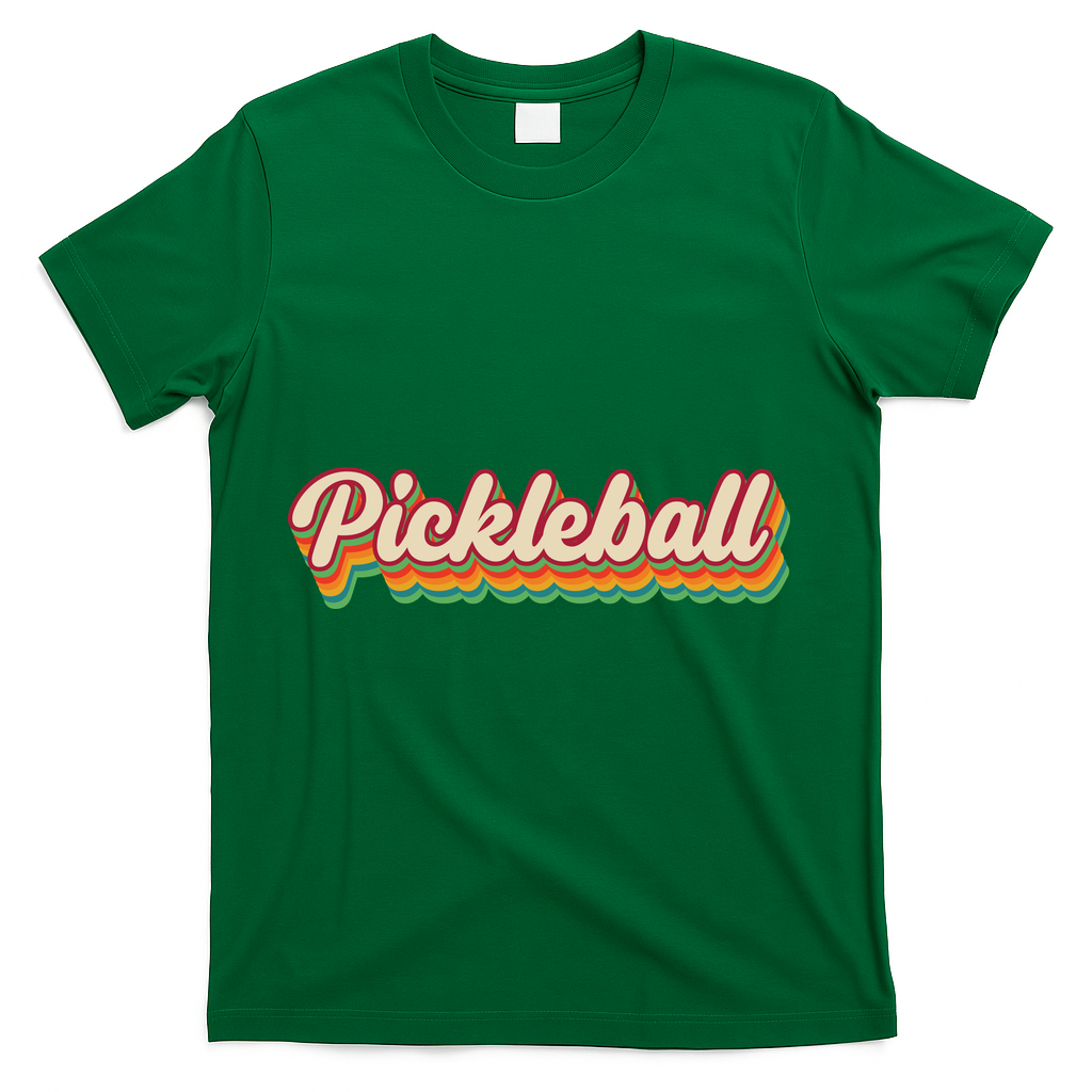 Retro Pickleball T-Shirt - Green
