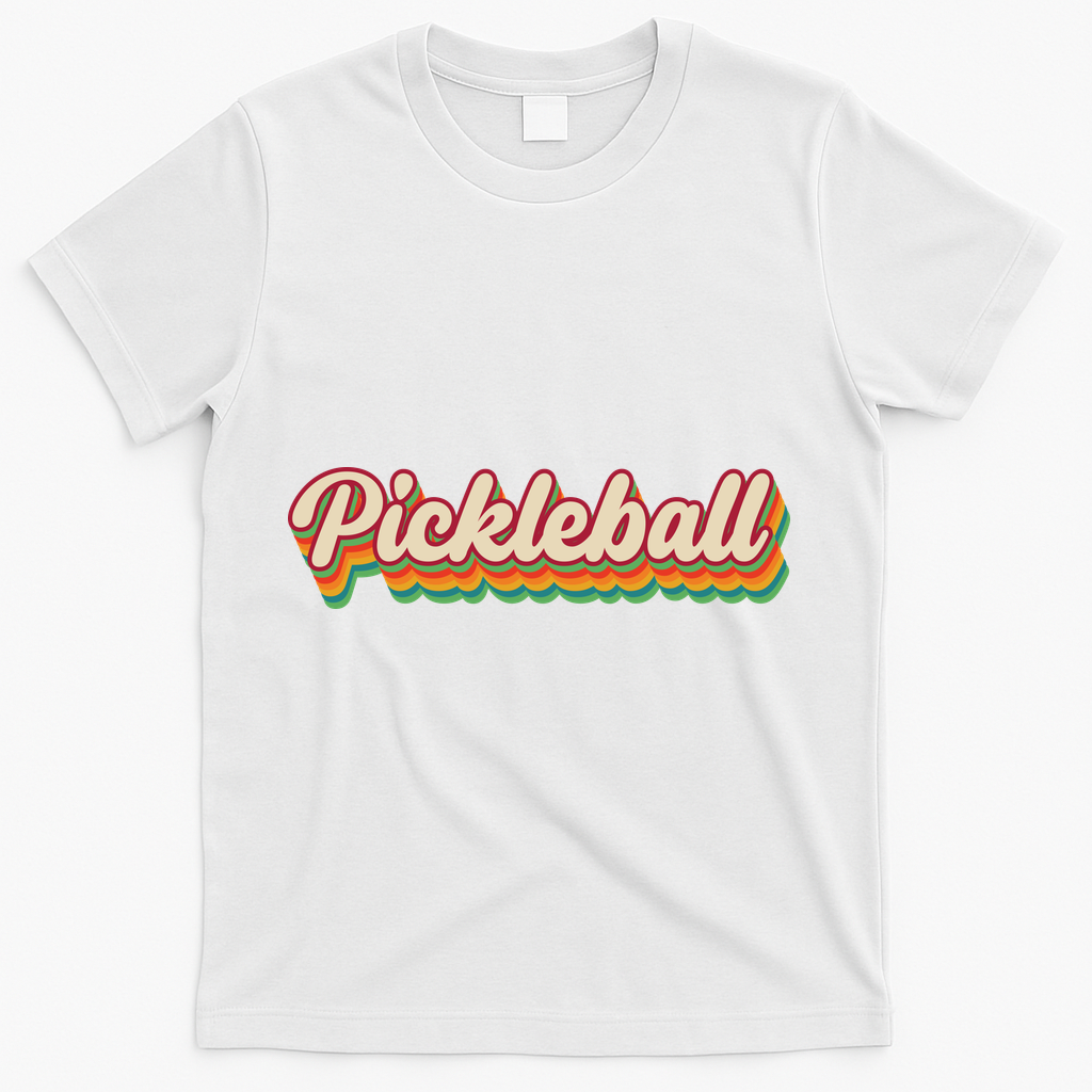 Retro Pickleball T-Shirt - White