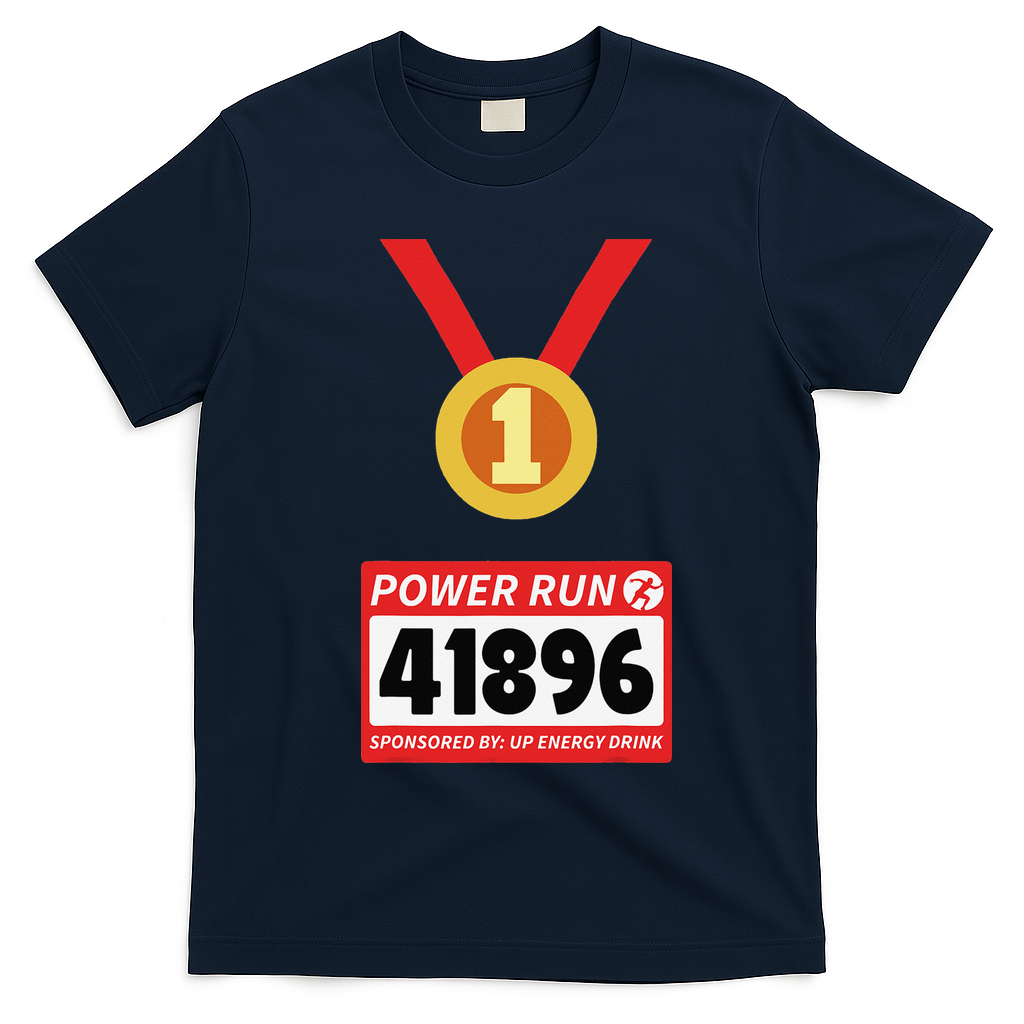 Running Runner Half Marathon Halloween Costume T-Shirt - Navy Blue