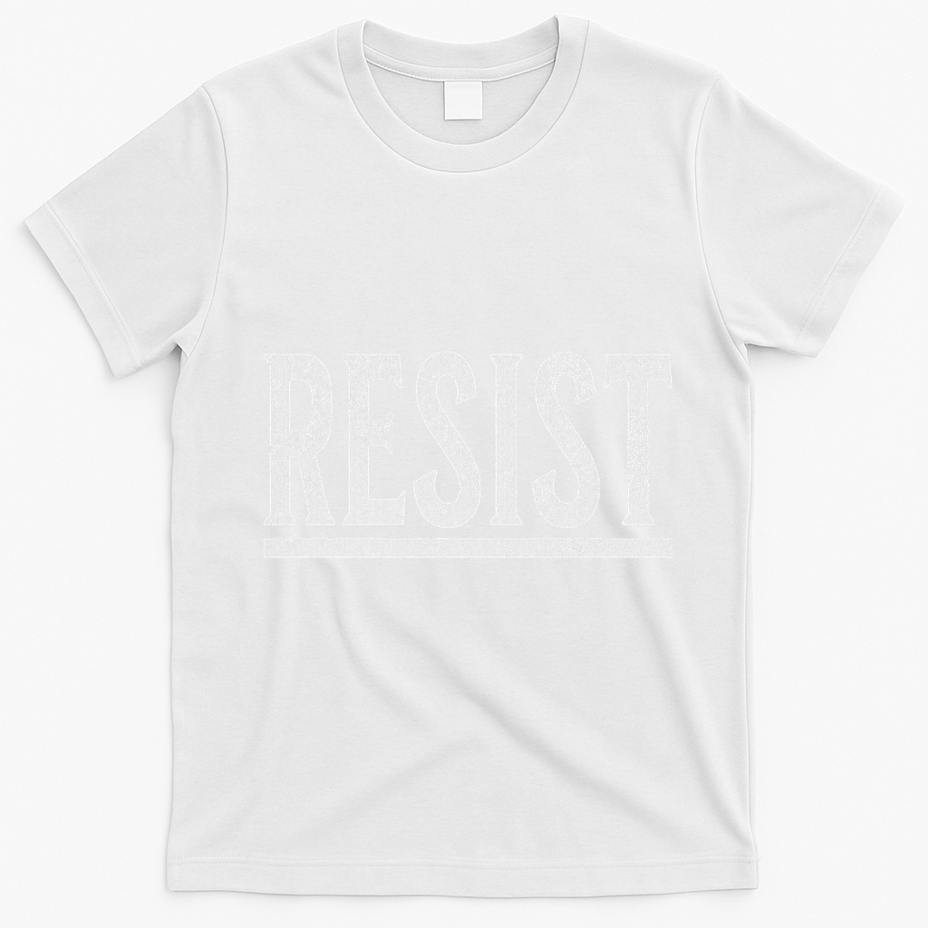 Resist Rebel Political Protest Anti Trump T-Shirt - White