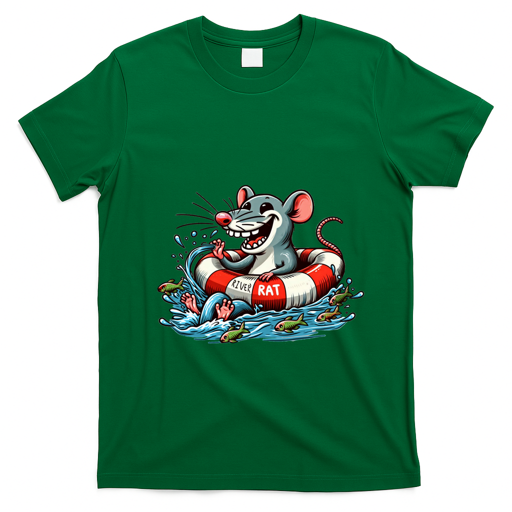 River Rat River Animal T-Shirt - Irish Green