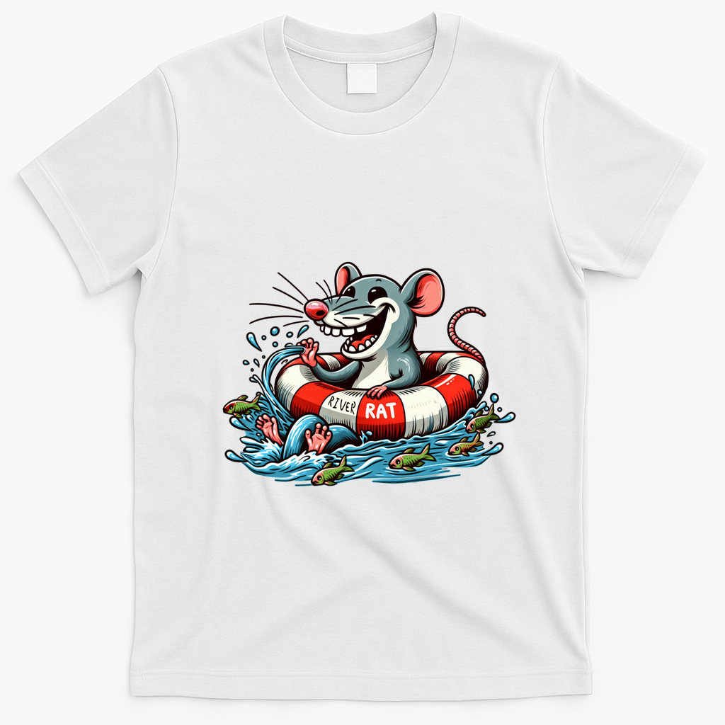 River Rat River Animal T-Shirt - White