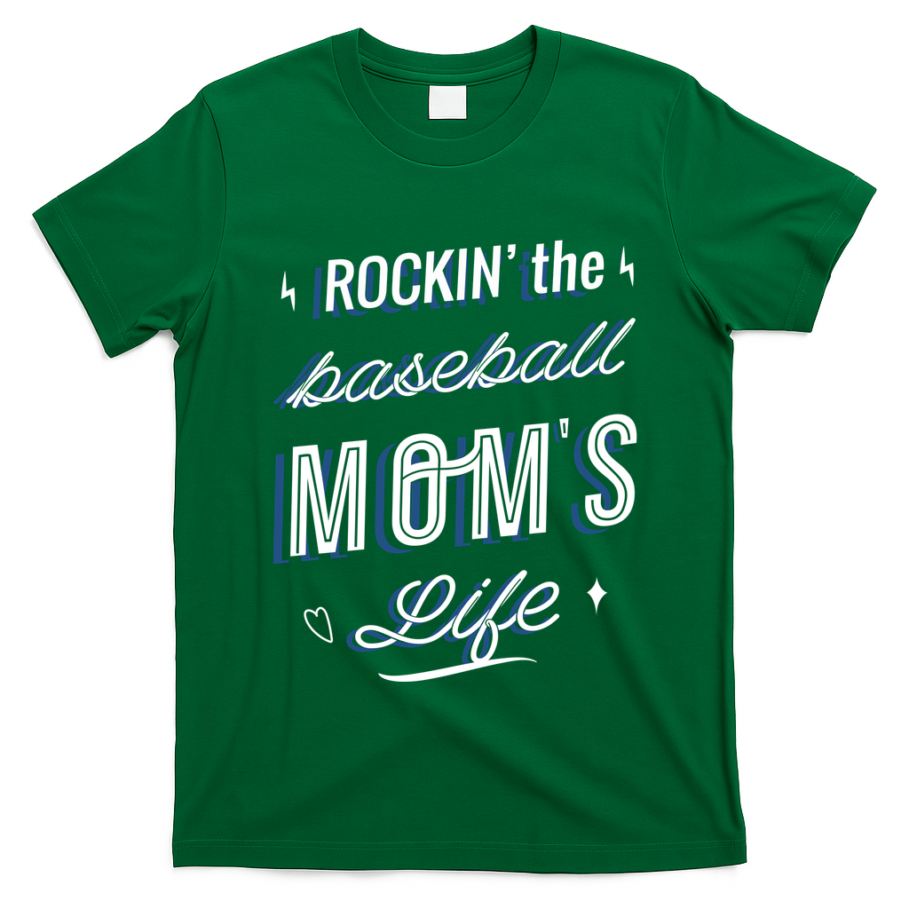 Rockin The Baseball Moms Life T-Shirt