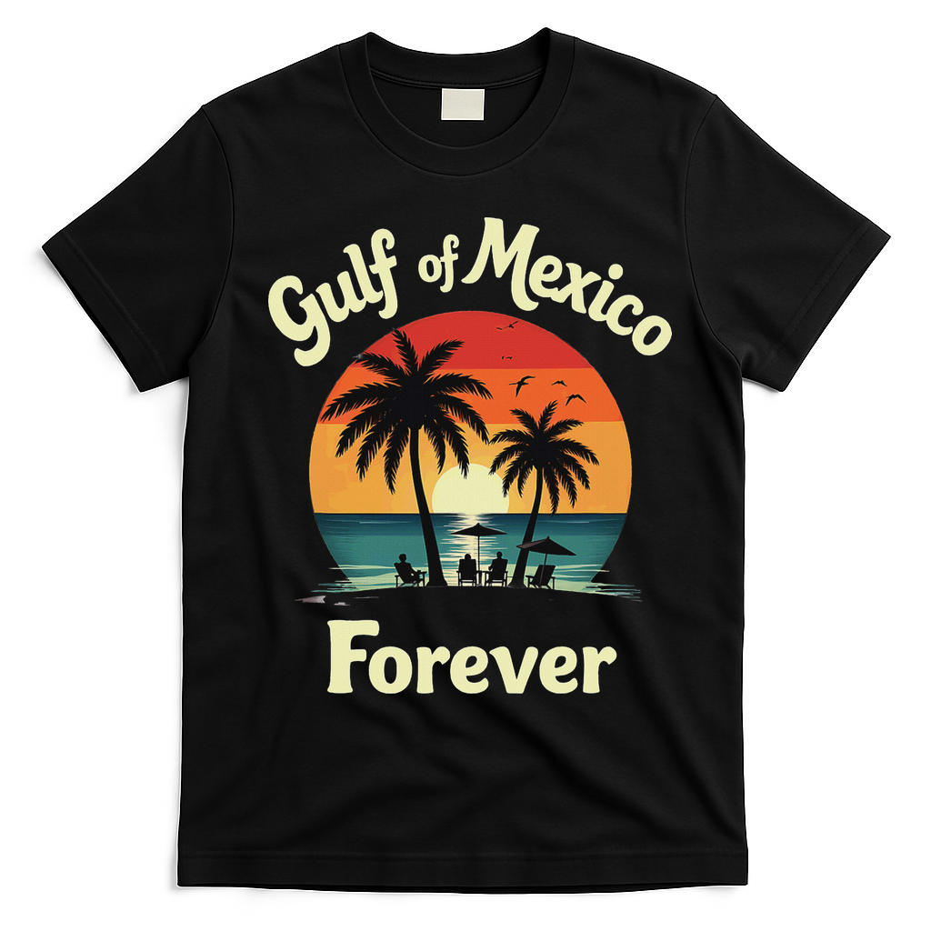 Resist Trump Gulf Of Mexico Forever T-Shirt - Black