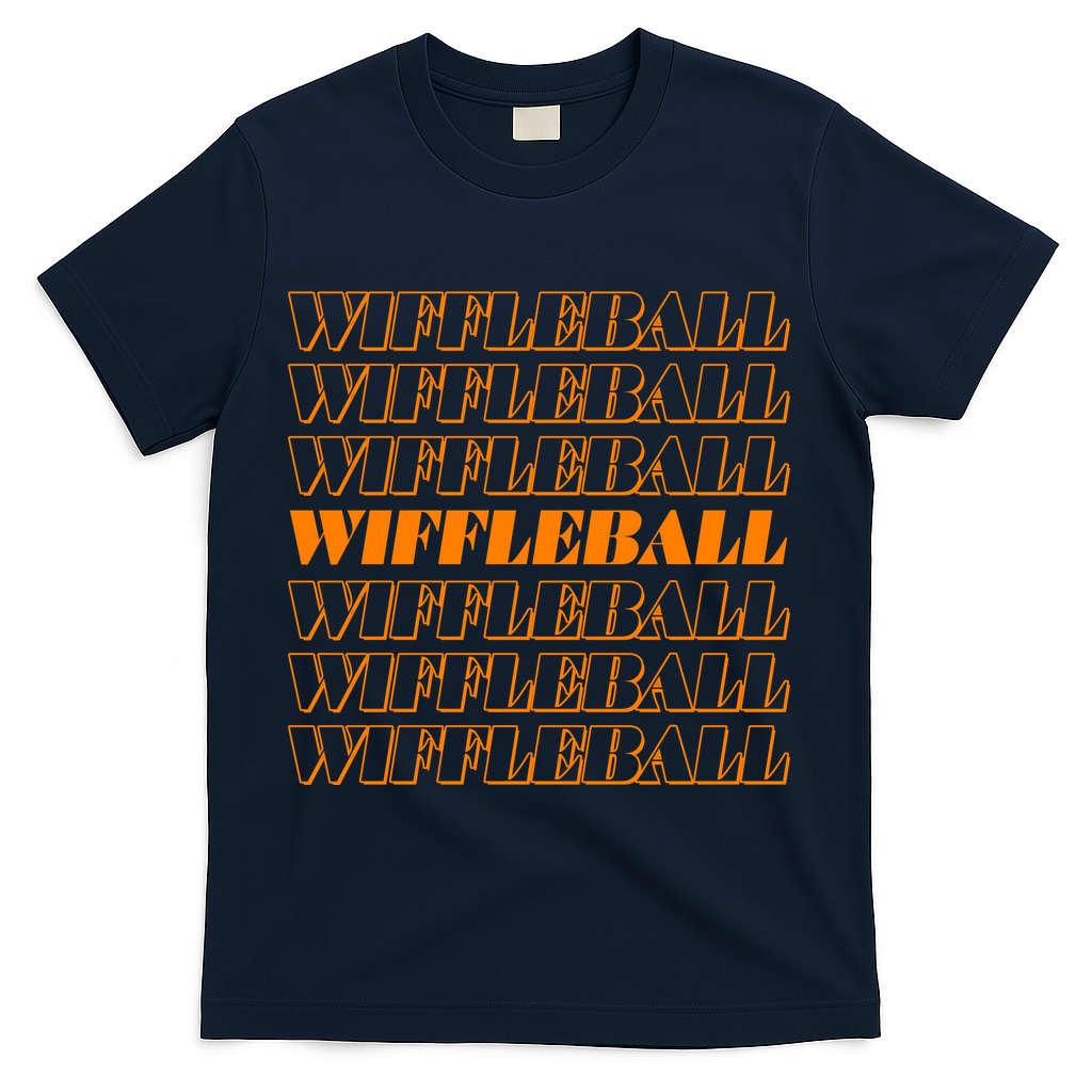 Retro Vintage Wiffleball  T-Shirt - Navy