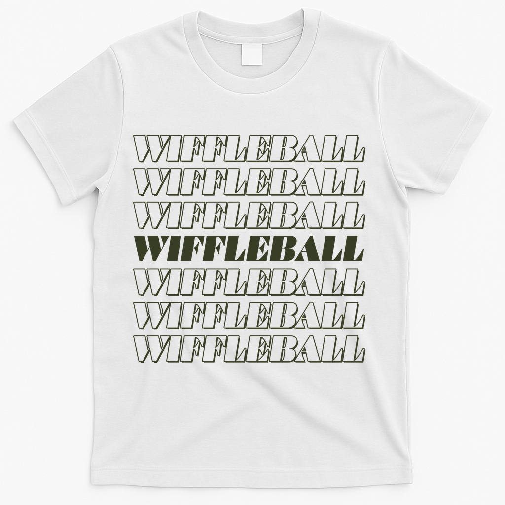 Retro Vintage Wiffleball  T-Shirt - White
