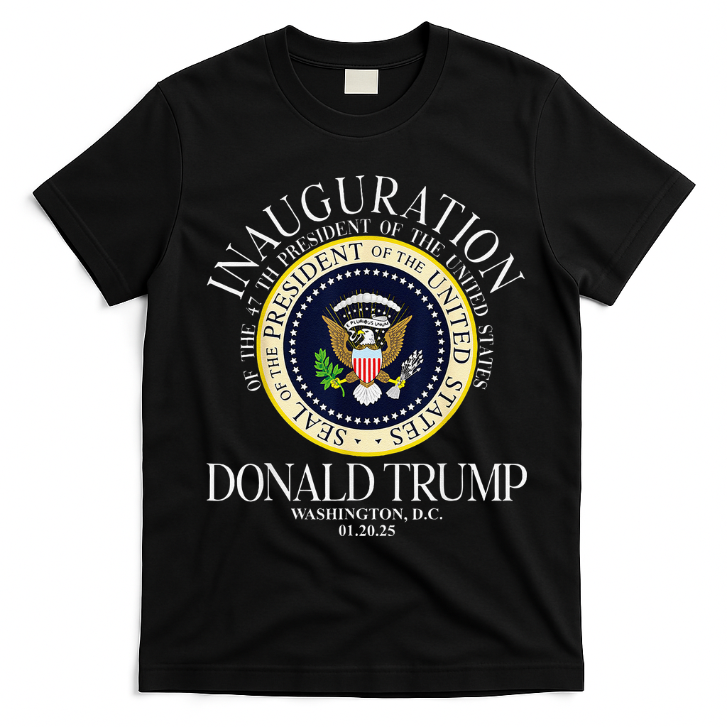 Seal 47th President Inauguration Day Donald Trump 2025 T-Shirt - Black