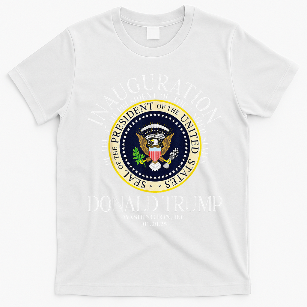 Seal 47th President Inauguration Day Donald Trump 2025 T-Shirt - White