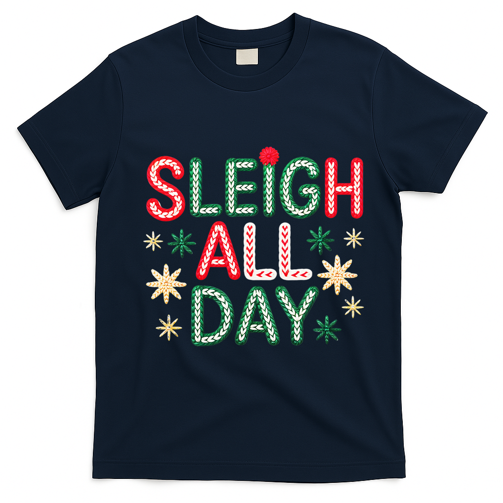Sleigh All Day T-Shirt - Navy Blue