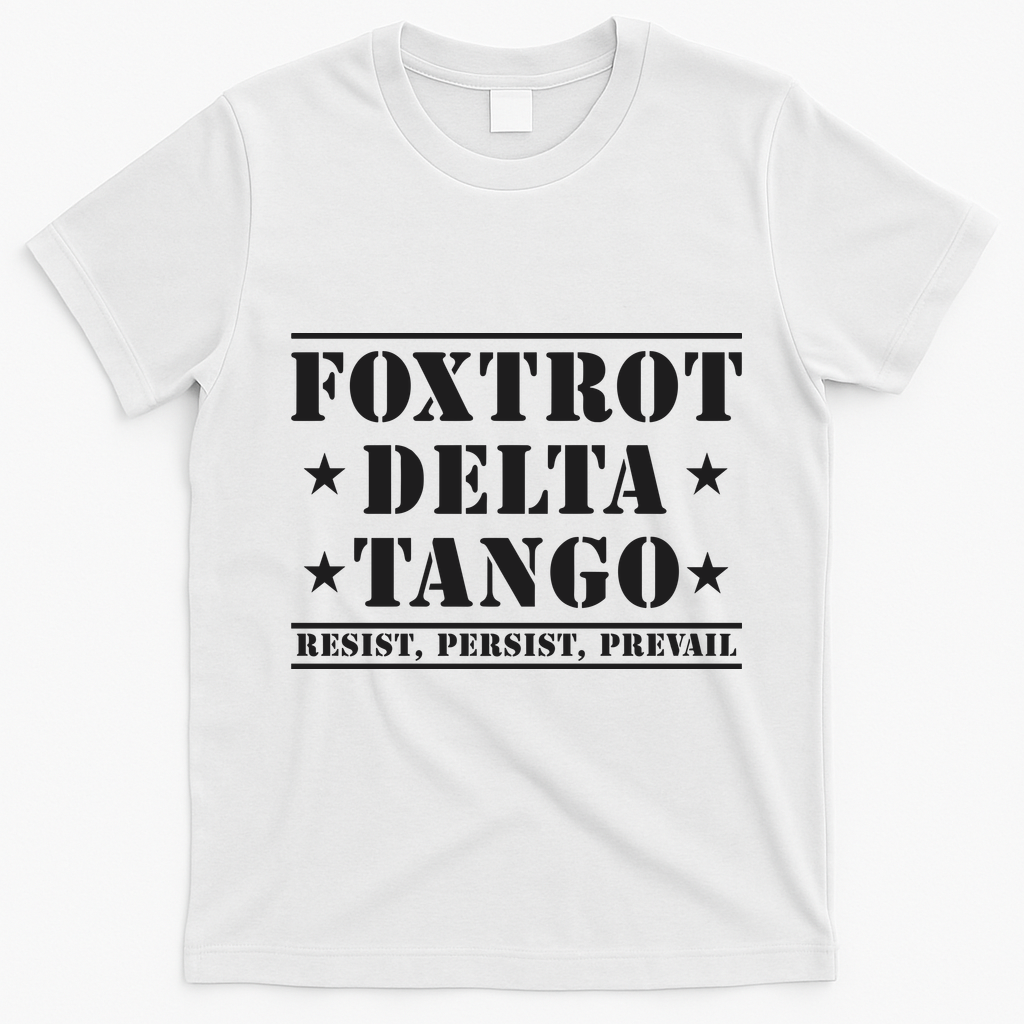 Subtle Anti Trump Fdt Democrat Resistance Gift T-Shirt - White