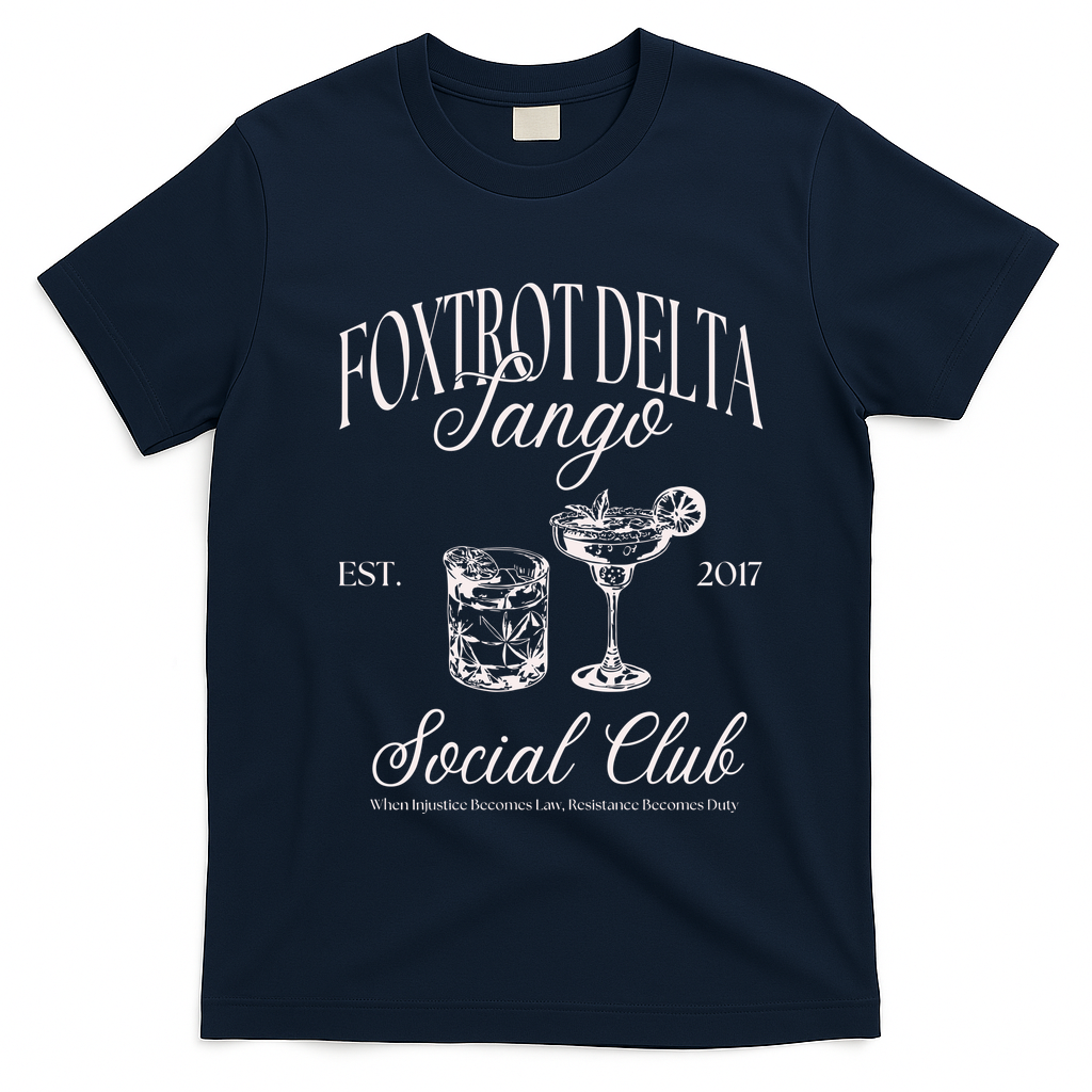 Subtle Anti Trump T-Shirt - Navy Blue