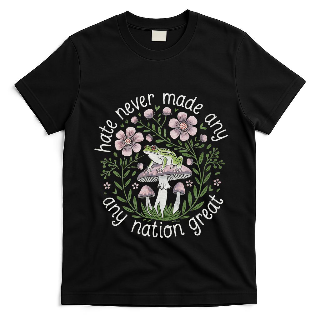 Subtle Anti Trump Hate Never Made Any Nation Great T-Shirt - Black