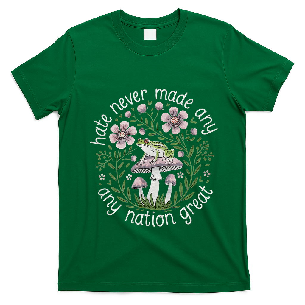 Subtle Anti Trump Hate Never Made Any Nation Great T-Shirt - Irish Green
