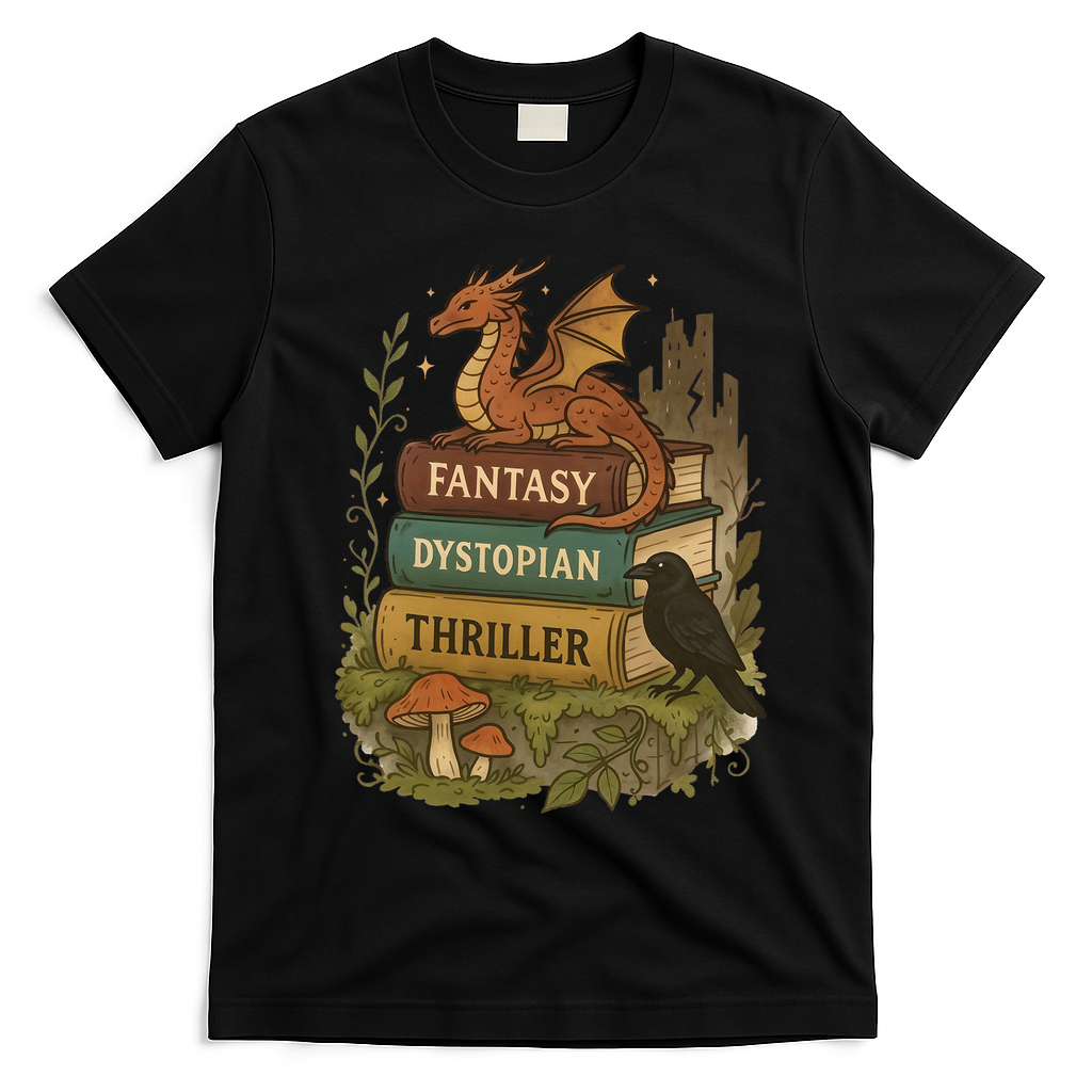 Subtle Book Anti-Trump Book Fantasy Dystopian Thriller T-Shirt - Black