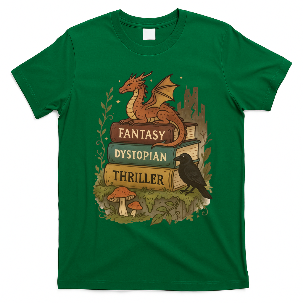 Subtle Book Anti-Trump Book Fantasy Dystopian Thriller T-Shirt - Irish Green
