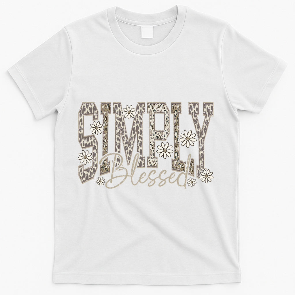 Simply Blessed Camo T-Shirt - White