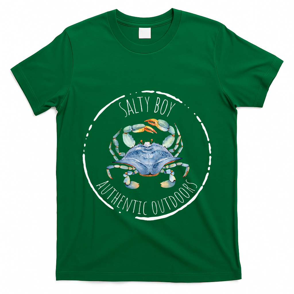 Salty Boy Salty Attitude Funny Fishing Crab Fishing Salty T-Shirt