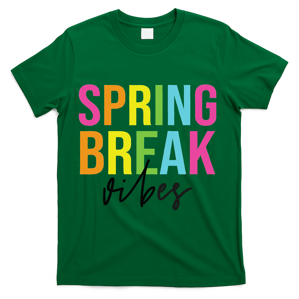 Spring Break Vibes T-Shirt - Green