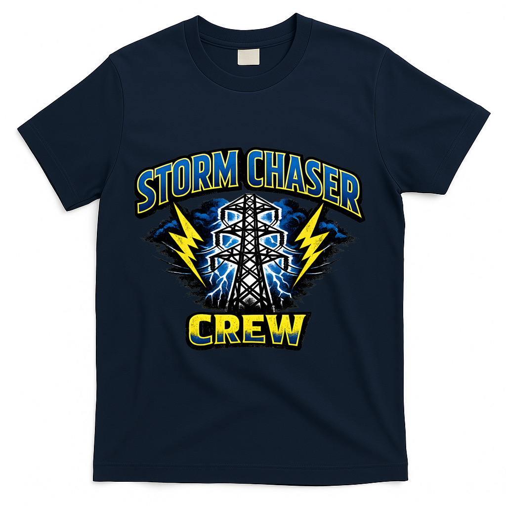 Storm Chaser Crew T-Shirt - Navy