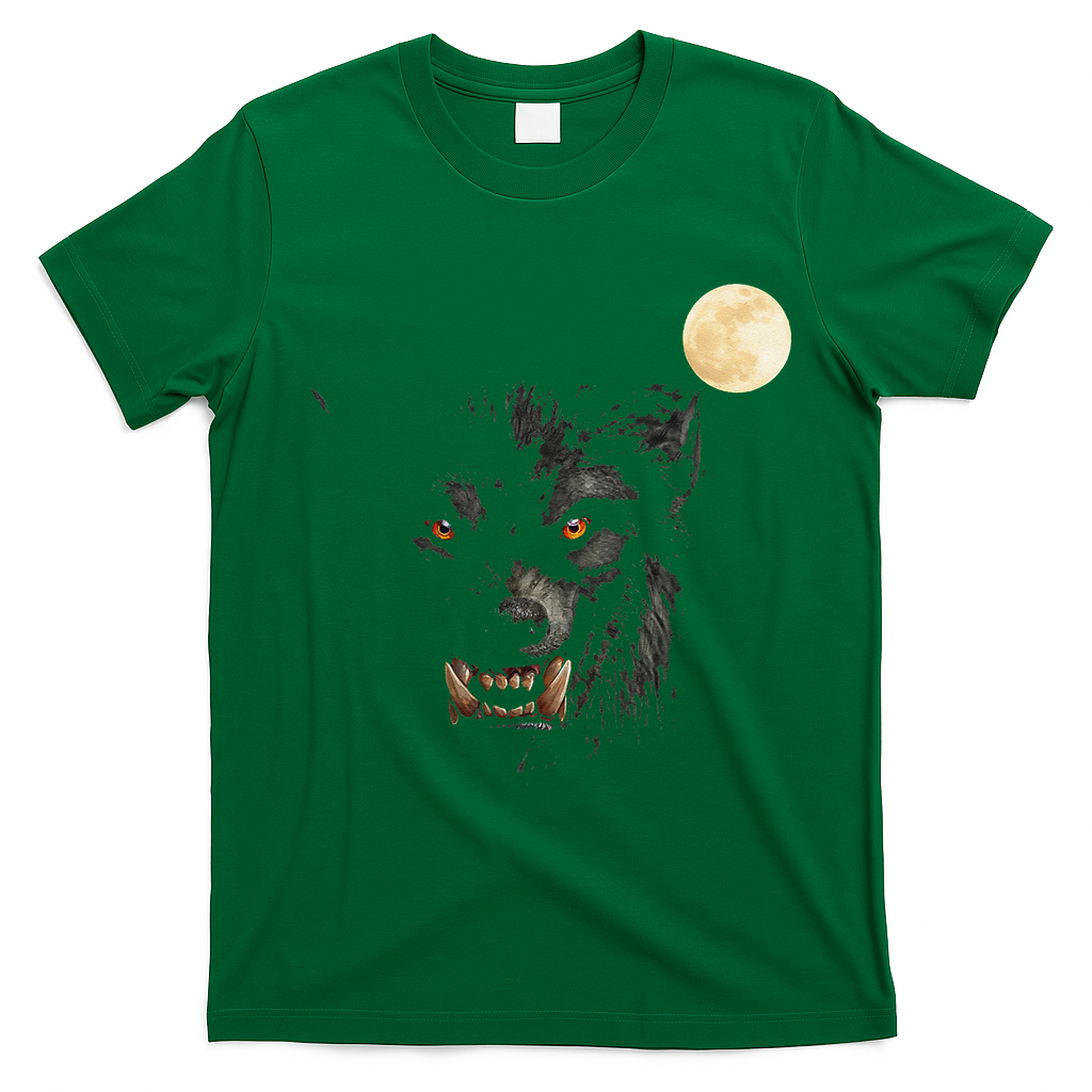 Scary Cool Halloween Werewolf Lychan Trick Or Treat Party T-Shirt - Irish Green