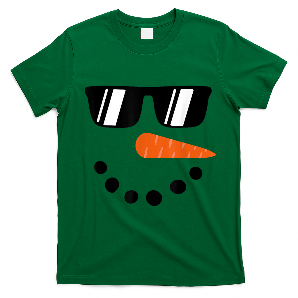 Snowman Christmas Winter T-Shirt - Irish Green