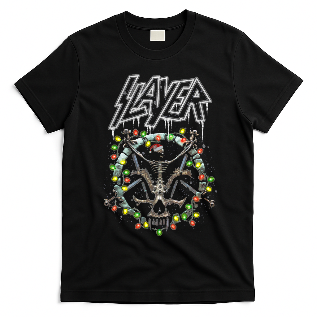 S.L.A.Y.E.R Divine Holiday T-Shirt - Black