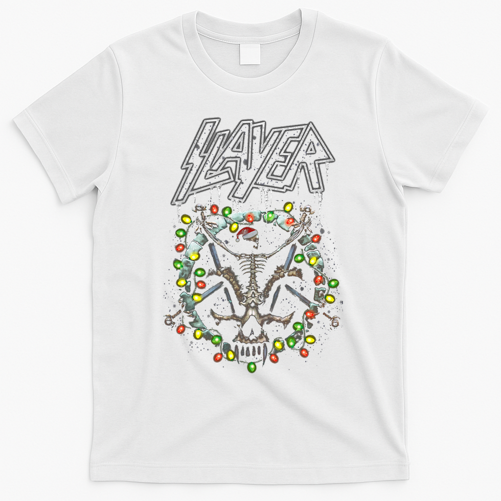 S.L.A.Y.E.R Divine Holiday T-Shirt - White