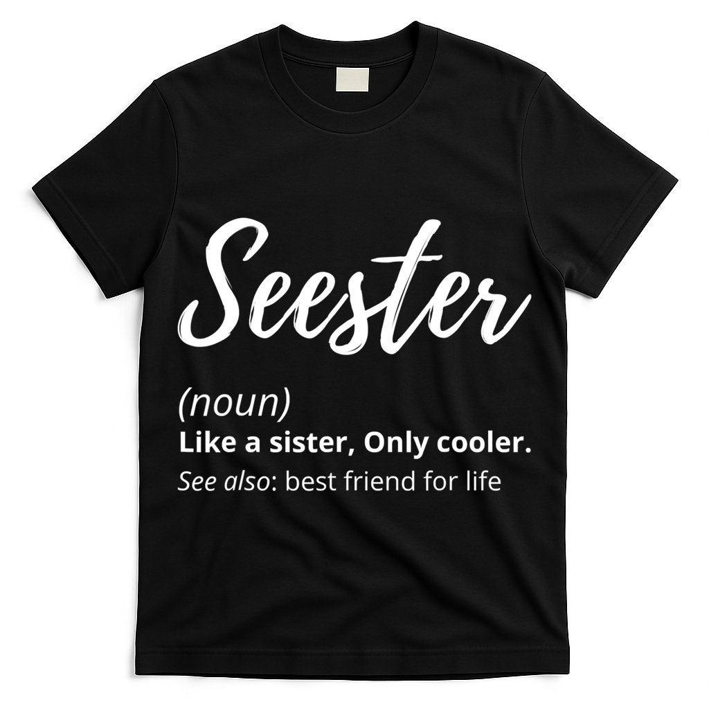 Seester Definition Seester Dictionary Best Sister Ever Gifts T-Shirt