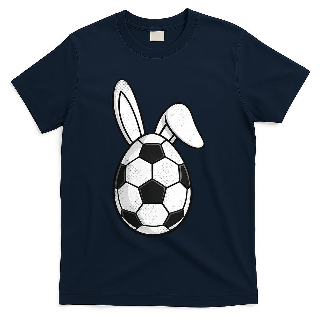 Soccer Easter Egg T-Shirt - Navy