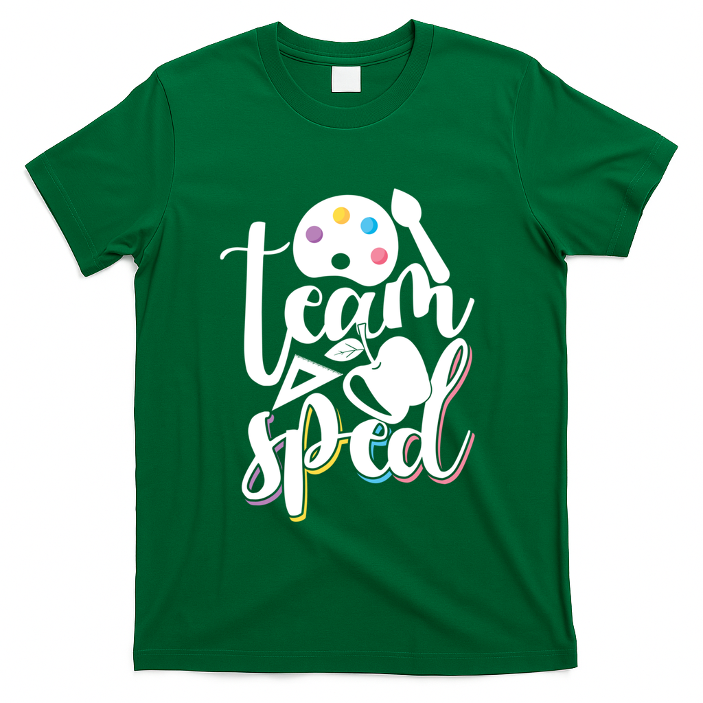 Special Education Educator Back To School Team Sped Teacher Gift T-Shirt - Green