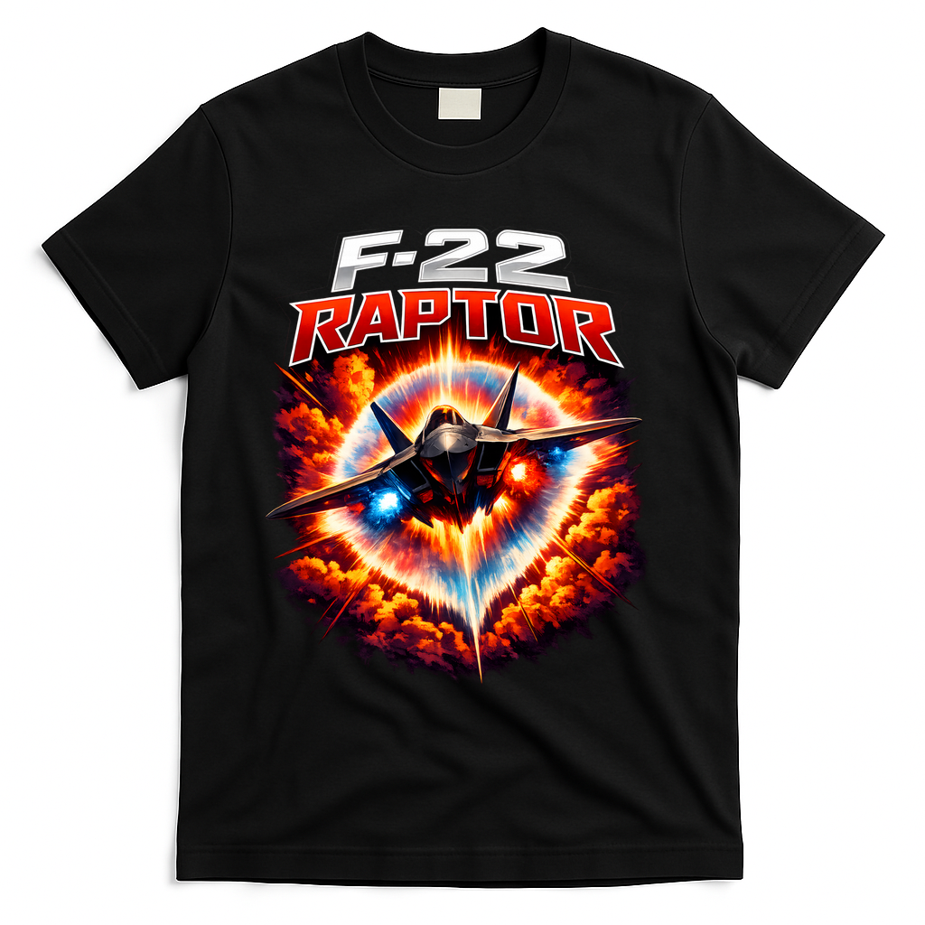 Sonic Fury F-22 Raptor T-Shirt - Black