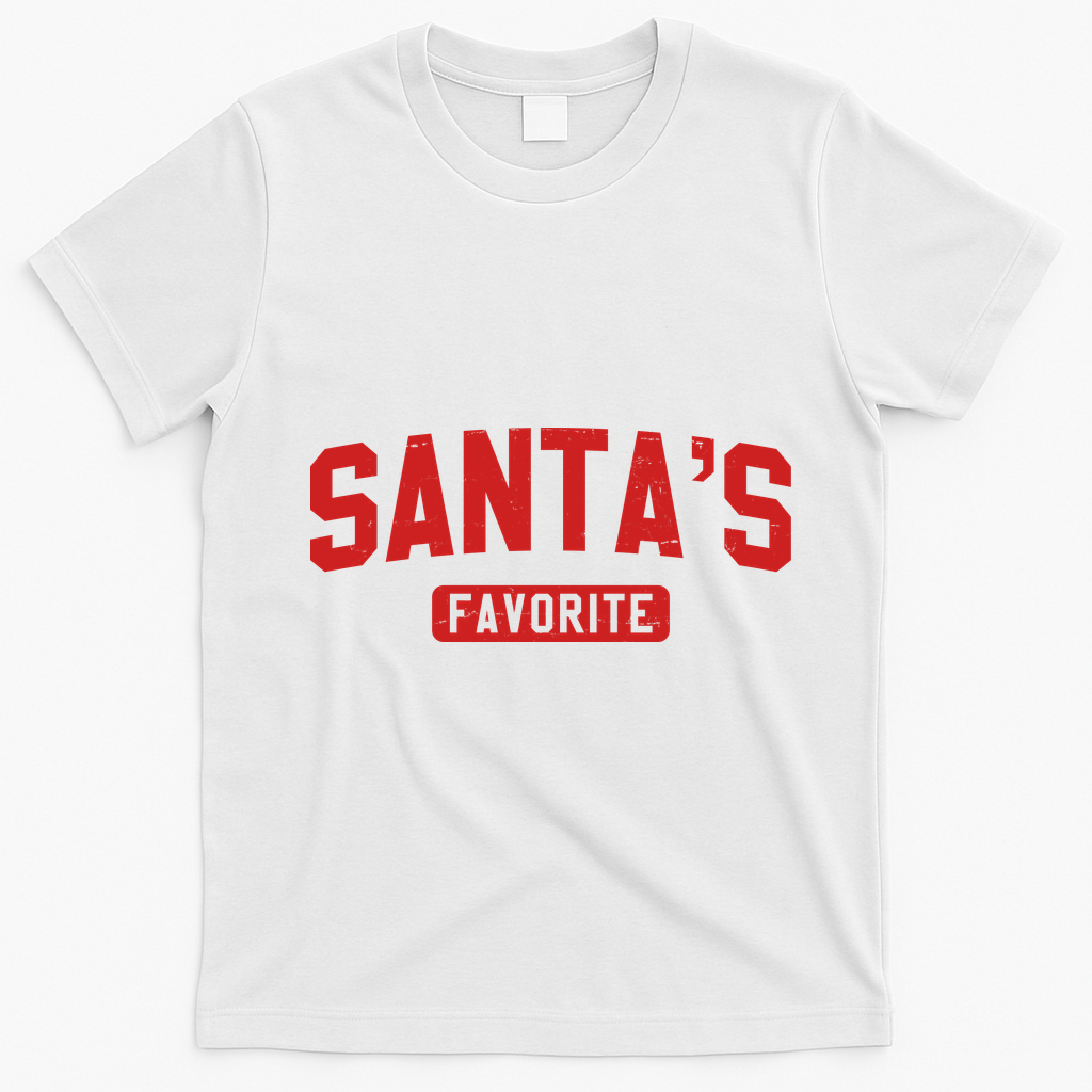Santas Favorite T-Shirt - White