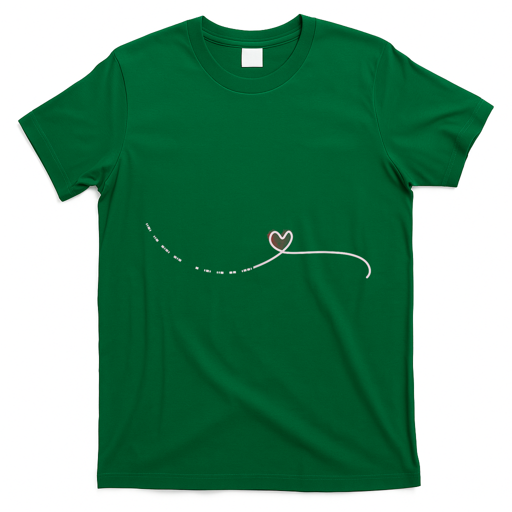Subtle Fk Trump Morse Code Heart Antimaga Feminist Rights T-Shirt - Irish Green