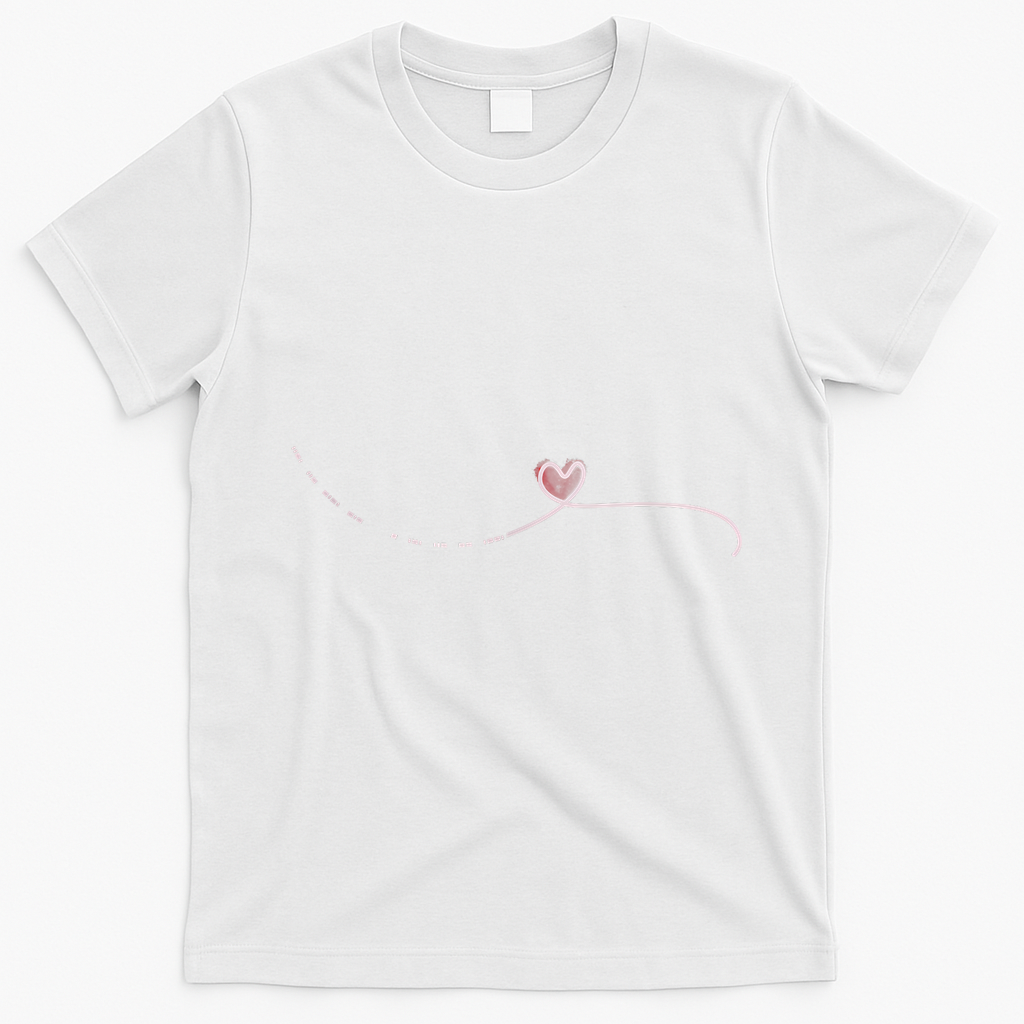 Subtle Fk Trump Morse Code Heart Antimaga Feminist Rights T-Shirt - White