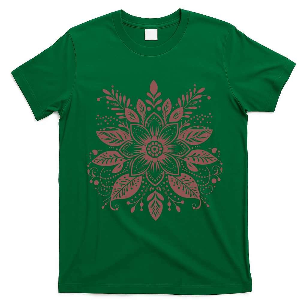 Subtle Fuck Trump Flower T-Shirt - Irish Green