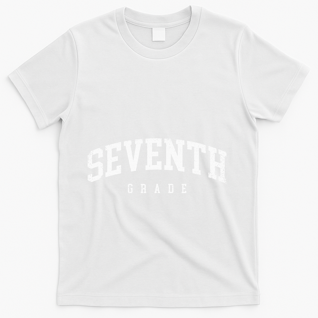 Seventh Grade Squad 7th Grade Team Retro First Day Of School T-Shirt - White