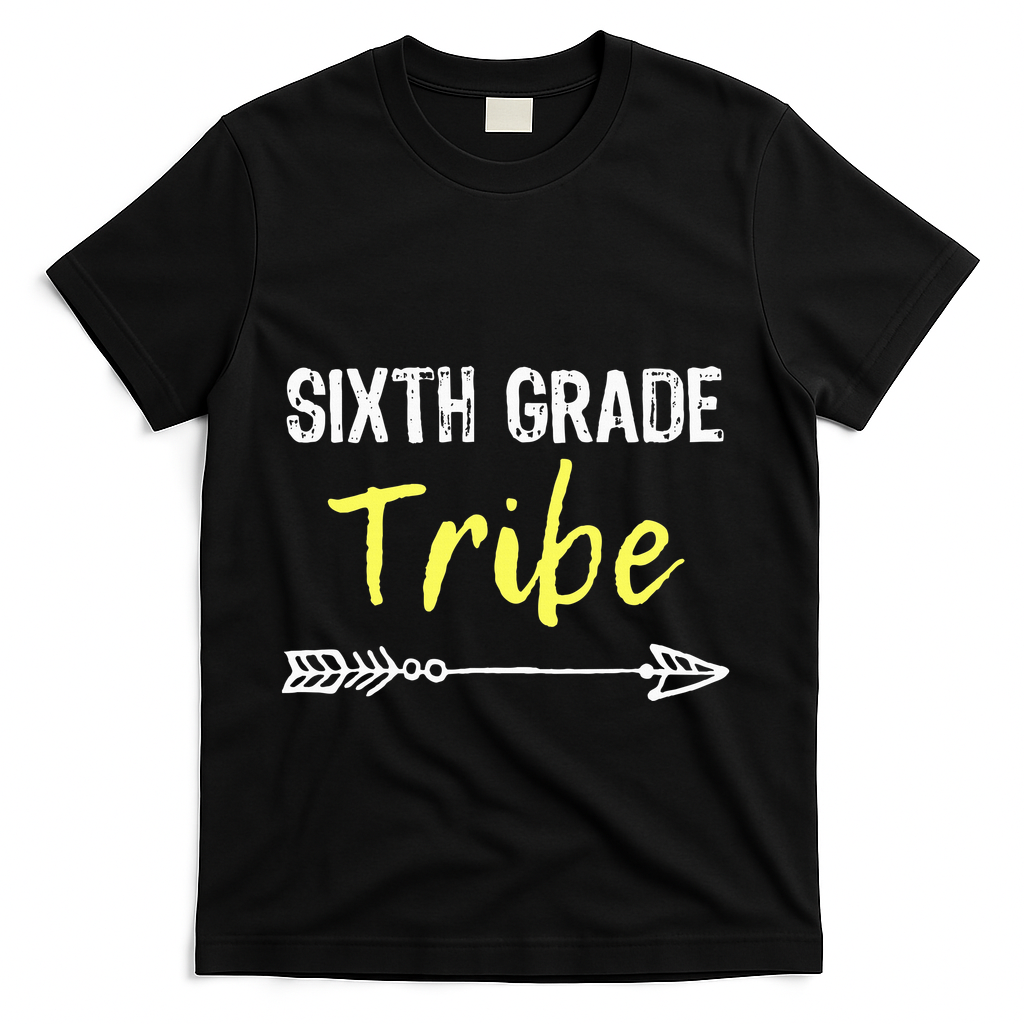 Sixth Grade Tribe 6th Teacher Back To School Gift T-Shirt - Black