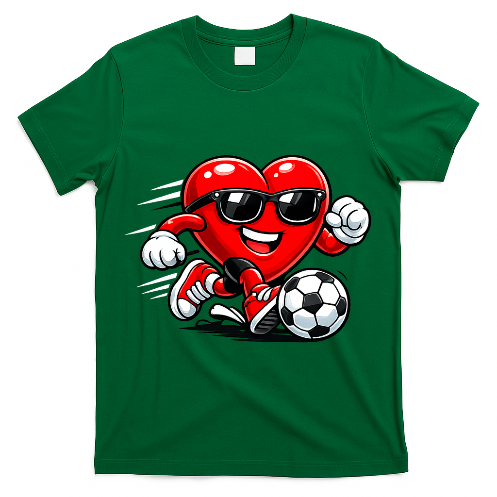 Soccer Heart Drip Sport Love Valentines Day T-Shirt