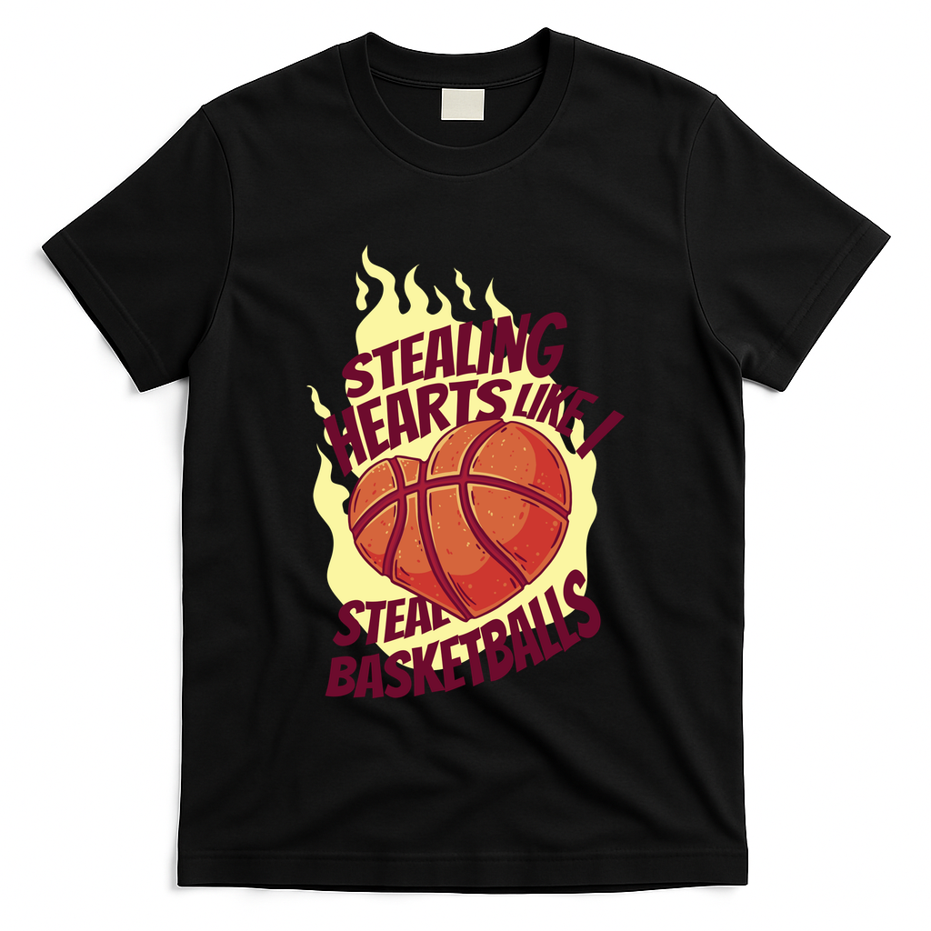 Stealing Hearts Like I Steal Basketballs T-Shirt