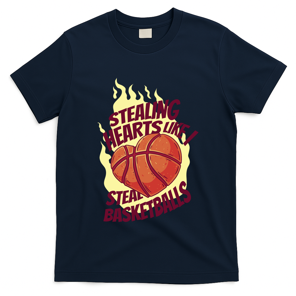 Stealing Hearts Like I Steal Basketballs T-Shirt