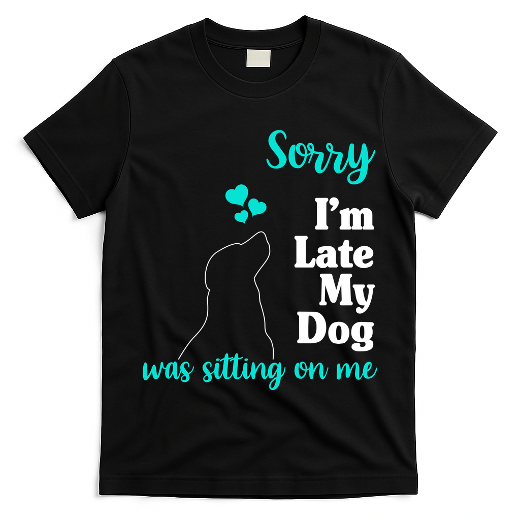 Sorry I'm Late My Dog Was Sitting On Me T-Shirt