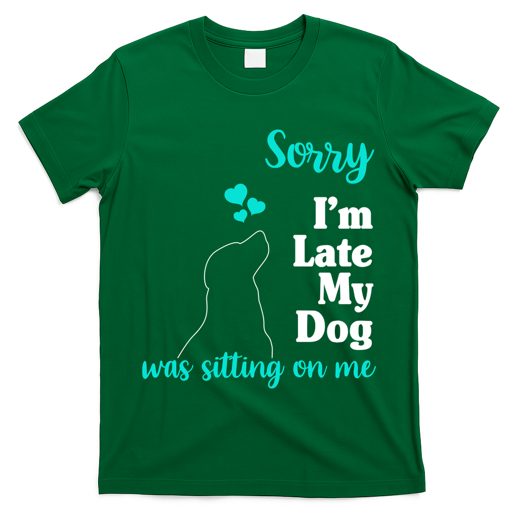 Sorry I'm Late My Dog Was Sitting On Me T-Shirt